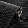 Livelynine 36 X 197 Inch Large Black Wood Contact Paper