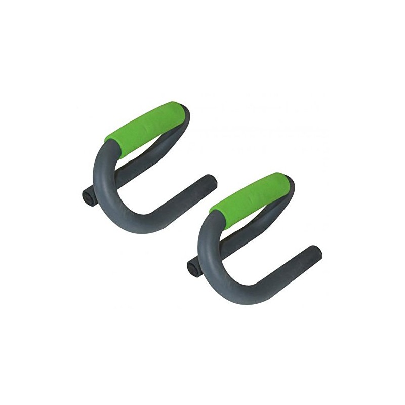 Schildkröt Fitness Men's Push-Up 2-Piece Bar, Green/Anthracite, Medium