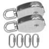 304 Stainless Steel 32mm Pulley with Lock Screw Climbing Carabiner