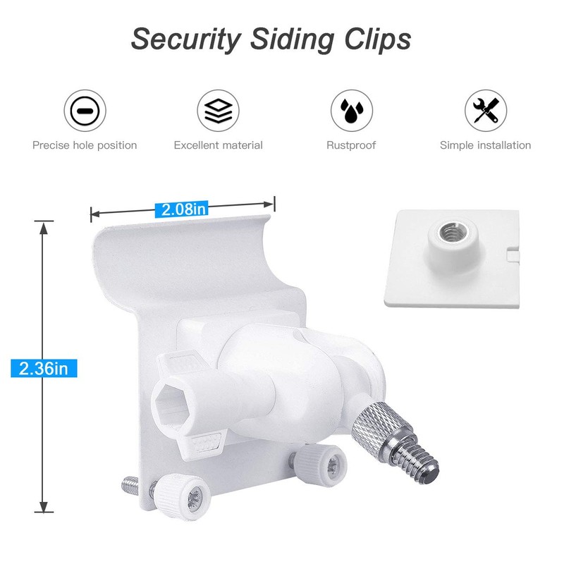HOLACA Vinyl Siding Hooks Mount for Ring Solar Panel,Universal Solar