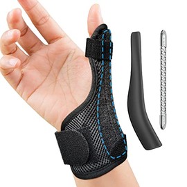 Férula reversible para el pulgar para aliviar el dolor, artritis, tenosinovitis de Quervain, esguinces, tensiones, túnel carpiano e inmovilizador de dedo de gatillo correa de muñeca ajustable