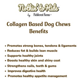 Fieldcrest Farms Nothin’ to Hide Bagel Beef Flavor – Collagen-Based Rawhide Alternative Dog Chews for Small Dogs Up to 25 lbs, Highly Digestible, Promotes Healthy Teeth & Gums, 3-Inch, 2 Pack