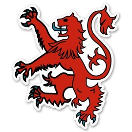 AK Wall Art Scottish Lion Rampant Vinyl Sticker - Select Size