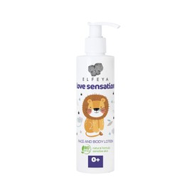 Elfeya Cosmetics Love Sensation Baby Face And Body Lotion. Enriched With Organic Arnica Extract And Aloe Vera. Suitable For Babies 0+. Nourishes And Calms The Sensitive Baby Skin - 200ml