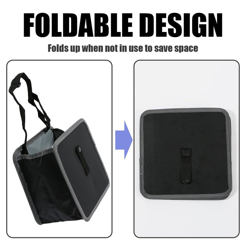 MEMOFYND 1 x Foldable Car Trash Bin, Car Organiser, Car
