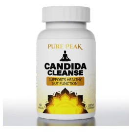 Pure Peak Suplemento Intestinal Candida Cleanse Cápsulas Hierbas Antifúngicas 60 pzas