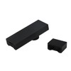 Oedema Black Barrel Bolt Latch 4" Adhesive Silde Lock Solid