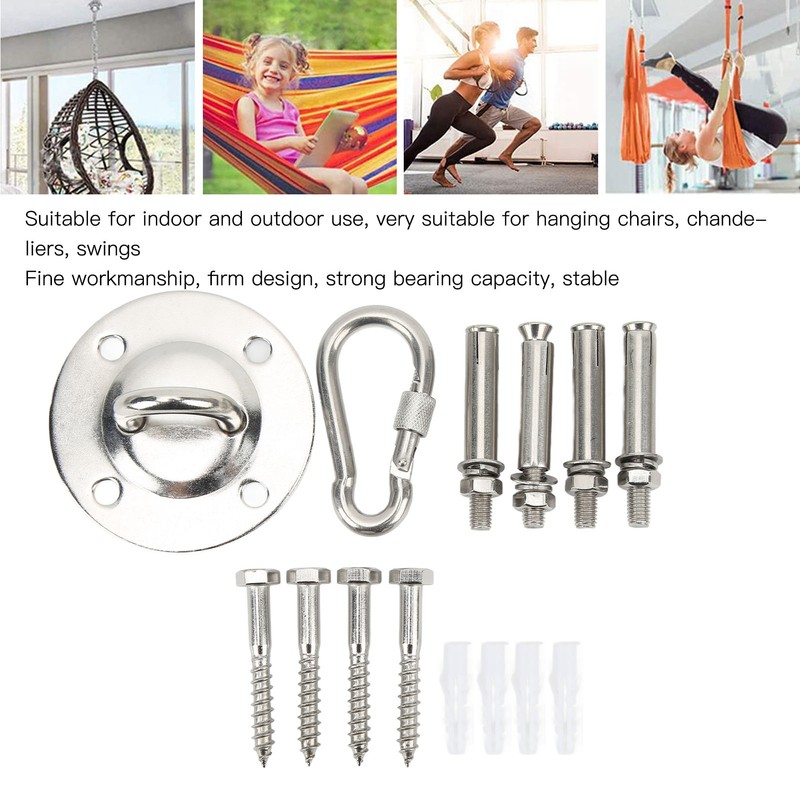 Hammock Hanging Kit 304 Stainless Steel Stable Heavy Duty Ceiling