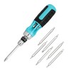 DURATECH Ratcheting Screwdriver, 12-in-1 Multi-bit Screw Drivers, Premium S2 Steel,