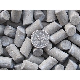 8 Lb. 3/8" X 5/8" Abrasive Cylinder (DF) dense fast-cut Aggressive Fast Cutting Ceramic Porcelain Tumbling Tumbler Tumble Media