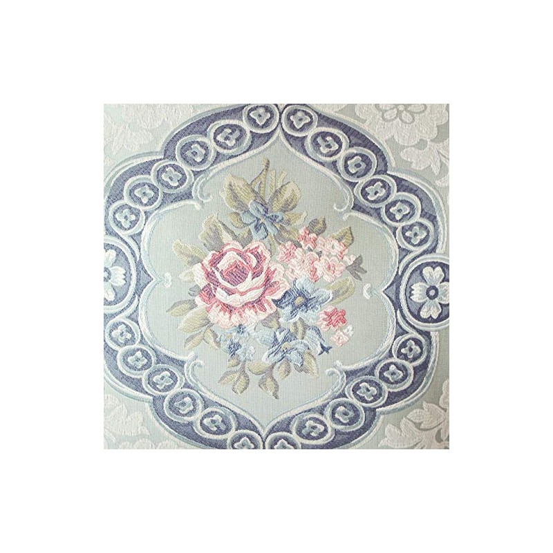 Rose Jacquard Weave Blue Rose Cushion Cover 45x45cm