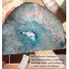 AMOYSTONE Agate Geode Bookends Heavy Duty Stone Book Ends Decorative