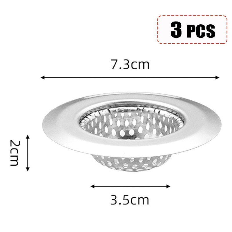 Bathtub Sink Strainer, Stainless Steel Shower Bathtub Drain Hair Catcher,