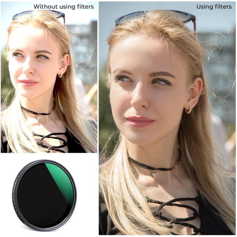 K&F Concept 67mm Variable ND Filter ND2-ND400 (1-9 Stops) Neutral