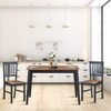 Giantex Wood Dining Table, Rectangular Kitchen Table, Modern Home Furniture