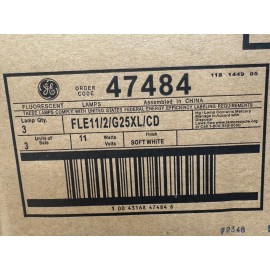 GE Case Lot 3 GE Energy Smart 11W (40W Equal) CFL Globe Light Bulbs G25 Soft White