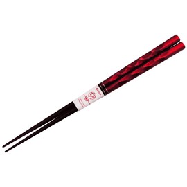 若狭 Coating Chopsticks Route 21 cm Red Tip Square Chopsticks 159289