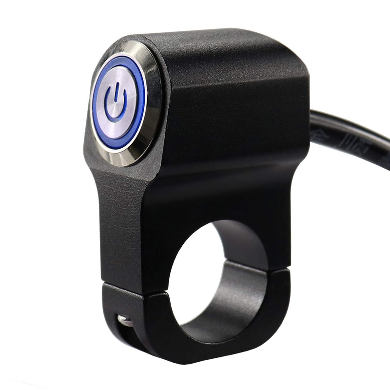 Universal 1" Motorcycle Handlebar Switch 12V 10A - CNC Aluminum