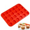 Premium Silicone Mini Muffin & Cupcake Baking Pan Large Non