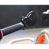 MotorToGo 1 Pair Black CNC Round Billet Bar Convex Lens