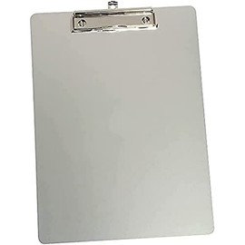 Premier Stationery A4 Aluminium Clipboard - Durable, Lightweight with Chrome Plated Lever Clip, Retractable Hanging Hook - Suitable for A4 Paper, 80 Sheets Capacity - Ideal for Indoor and Outdoor Use