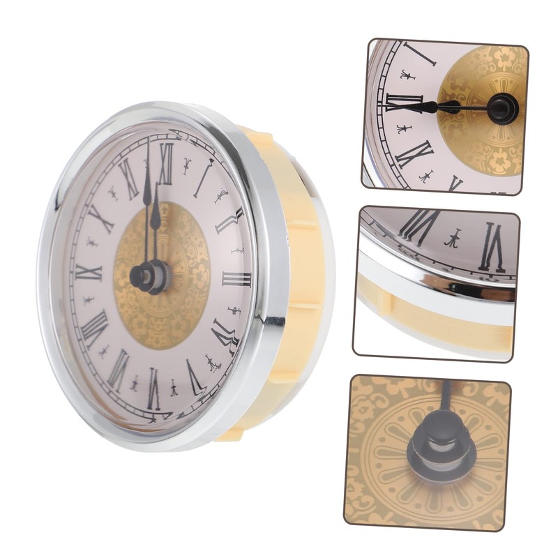 Gadpiparty DIY Wall Clock Replacement Kit Roman Numeral Design Round