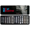 Art Spectrum Grey Tonals Pastel Set of 15 with Black