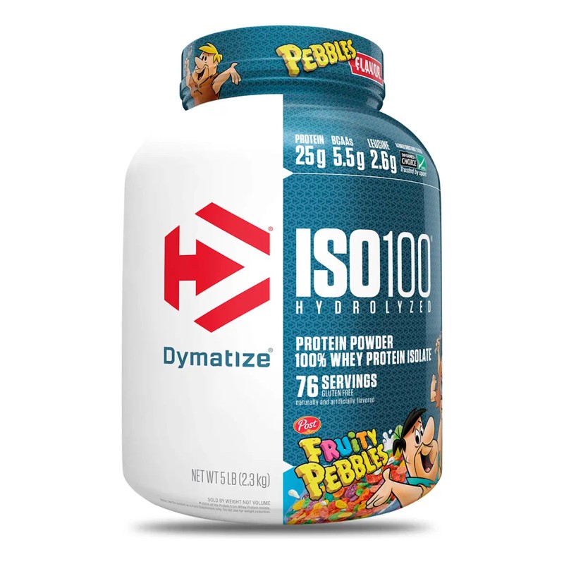 Suplemento Polvo Dymatize Iso 100 Proteína Pote 3kg Sabor Fruity