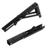 SHEUTSAN 6 PCS 10 Inch Folding Shelf Brackets, Black Folding
