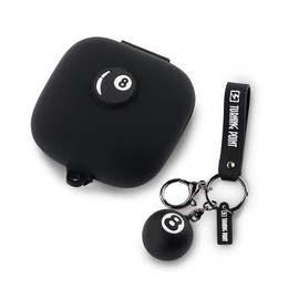 Suublg Case for Powerbeats Pro Wireless Earbuds with Doll Lanyard Carabiner, Silicone Cute Cover Protective Shockproof with Multiple Cartoon Styles of Design for Beats Powerbeats Pro