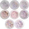 Nail Ssen Nail Art Nail Stone Parts MC Stone Round Pink Opal / 네일쎈 네일아트 네일스톤파츠 MC스톤 원형 핑크 오팔