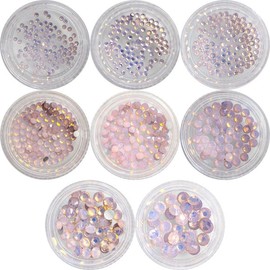 Nail Ssen Nail Art Nail Stone Parts MC Stone Round Pink Opal / 네일쎈 네일아트 네일스톤파츠 MC스톤 원형 핑크 오팔