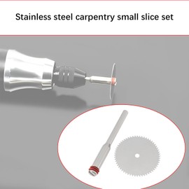 YINETTECH 10PCS Stainless Steel Cutting Saw Blade 16mm 18mm 22mm 25mm 32mm Diameter Metal Cutting Discs with 2PCS 3.0mm Mandrel Compatible with D-remel Rotary Tools