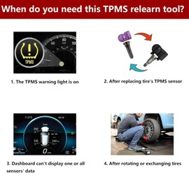 EL-50449 Herramienta de Reaprendizaje TPMS de Ford Herramienta de Reinicio TPMS para Ford Lincoln Mercury Reinicio de Sensor de Presión de Neumáticos Herramienta de Programación TPMS para F150 F250