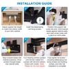 IRONWALLS 2PCS Undermount Sink Support Brackets, 24"-59" Adjustable Sink Support