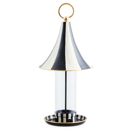 MACKENZIE-CHILDS Bird Feeder, Decorative Metal Bird Feeder for Outdoors, Courtly Stripe