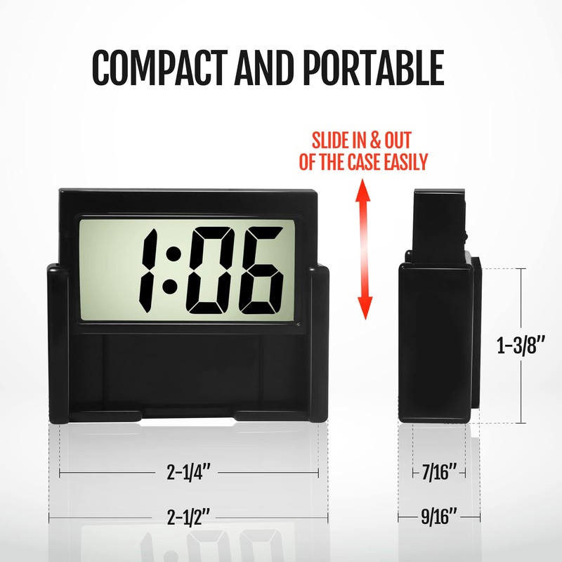 Betus Betus Car Dashboard Digital Clock - Vehicle Adhesive Clock