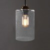 Skelang 4 Pcs Clear Glass Shade, Light Shade with Crackle,