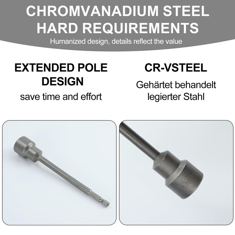 KkvoGmle Caravan Leg Winder Drill Attachment Caravan Leg Winder 19mm