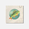 Unbranded Fish Perch In A Grid Animal 4'' X 4''