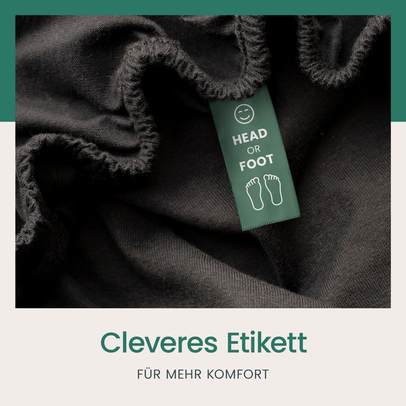 VelvetHome Fitted Sheet, 90 x 200 cm, 100% Combed Cotton,