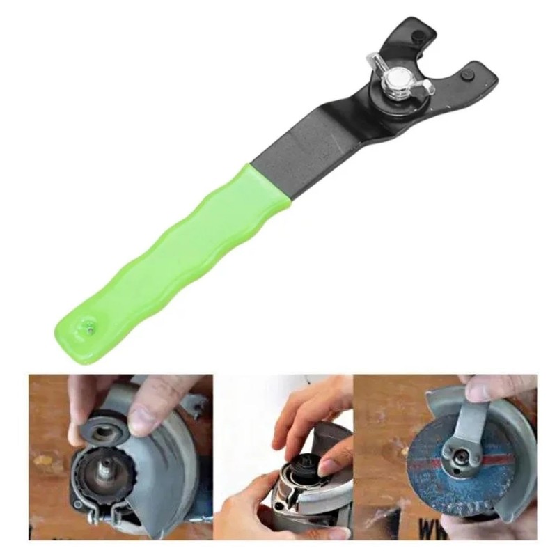 Grinder Wrench, Locknut Wrench, Adjustable Lock-Nut Pin Spanner Wrench, Universal