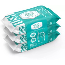 Nice 'N Clean 60 X Nice N Clean Toallitas Húmedas Desechables Naturales