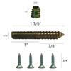 WEICHUAN Furniture Legs Mounting Hardware Sets - Include 5/16" -18