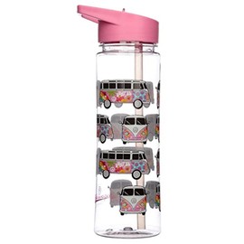 Puckator Volkswagen VW T1 Bulli Summer Love Reusable Water Bottle Made of Shatterproof SK Ecozen Plastic 550 ml