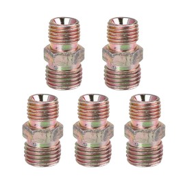 X AUTOHAUX 5pcs M12 x 1.25mm to M14 x 1.5mm Car Pipe Fitting Connector Adapter