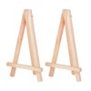 2 Pcs Mini Wooden Artist Triangle Easels Wooden Desktop Easel