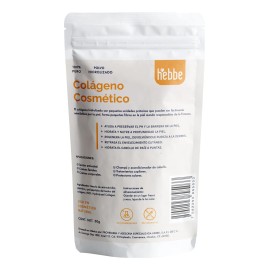 Biopeptido Activo Colageno Cosmetico Puro Forma Polvo Para Hidratar uso Facial y Capilar Tipo de Piel Sensible Hebbe Cosmetics & Ludika 50g
