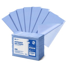 200 Pcs Disposable Nail Art Paper Towels, Foldable Nail Mats for Nail Table Decoration Kit, Waterproof 2 Ply Nail Art Mats for Manicure Tattoo, 13'' x 16’’