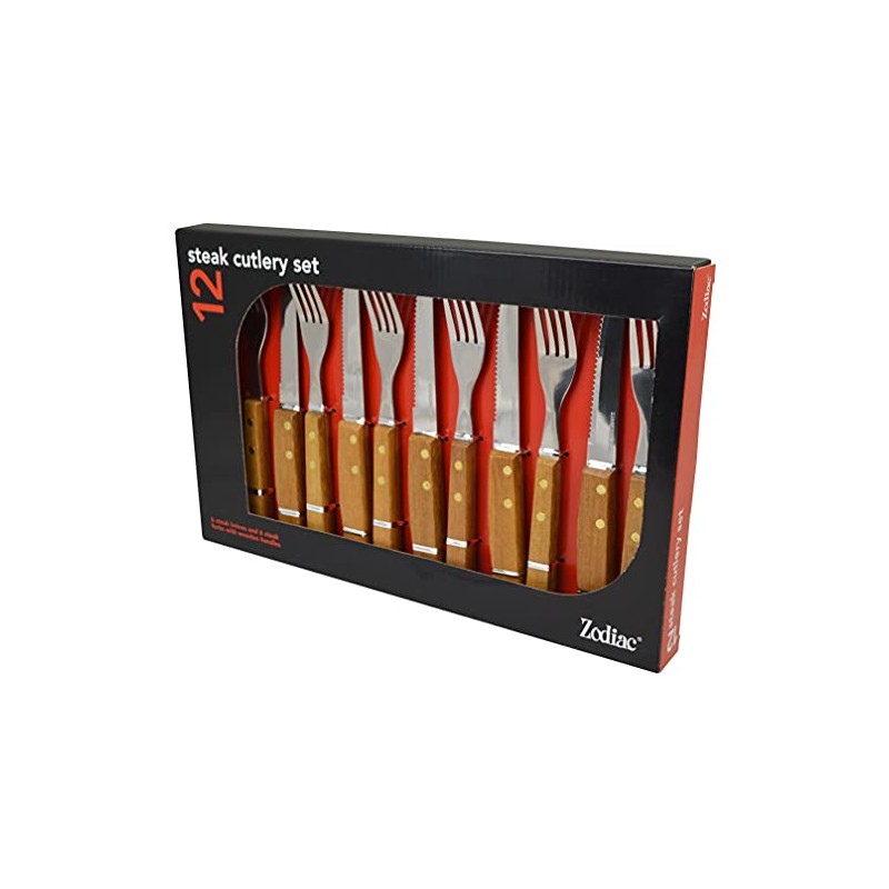 Zodiac 7312 Steak Wood Handle (Pack of 12)